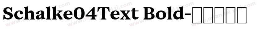 Schalke04Text Bold字体转换